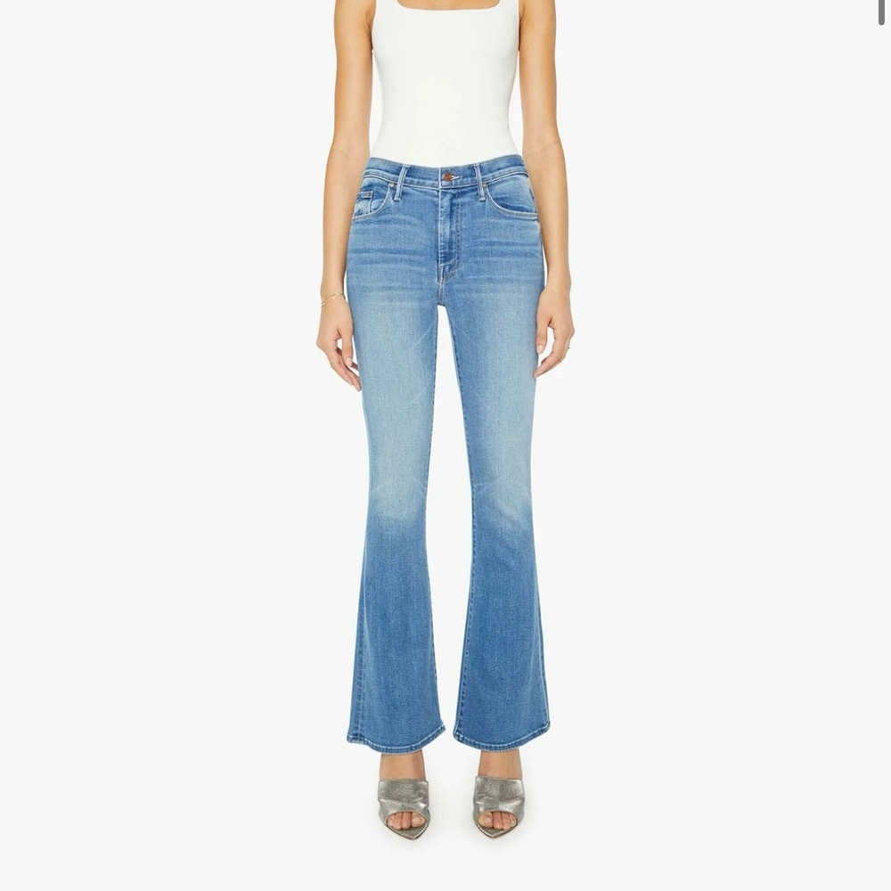 MOTHER Blue Flared Jeans